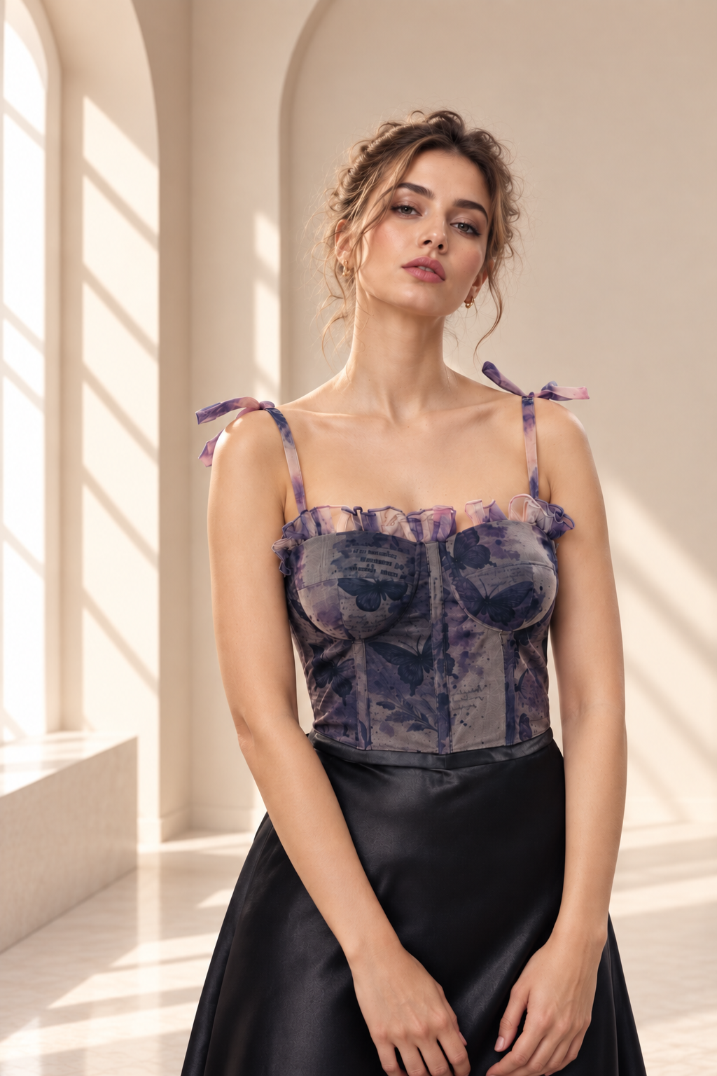 Rococo Floral Corset Top