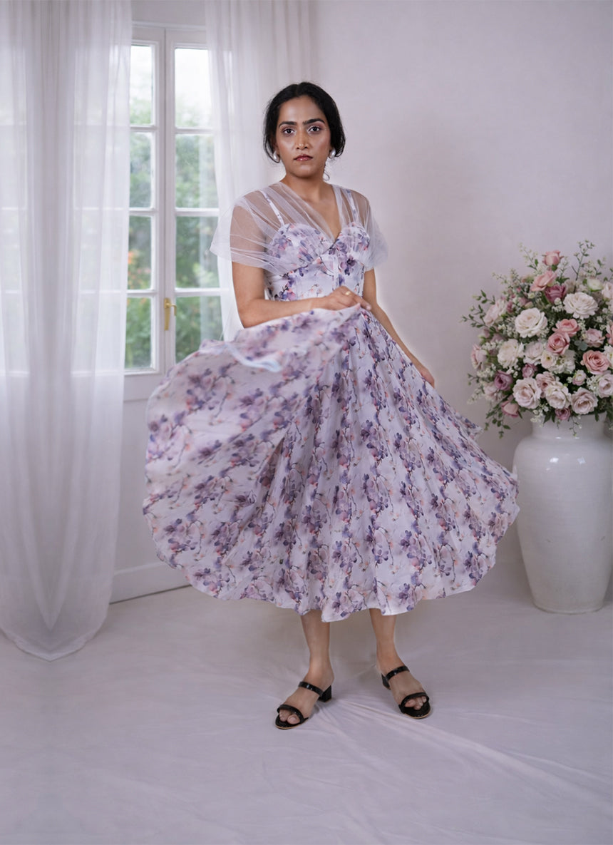 Infinity Corset Sweetheart Neck with mesh tie over neck