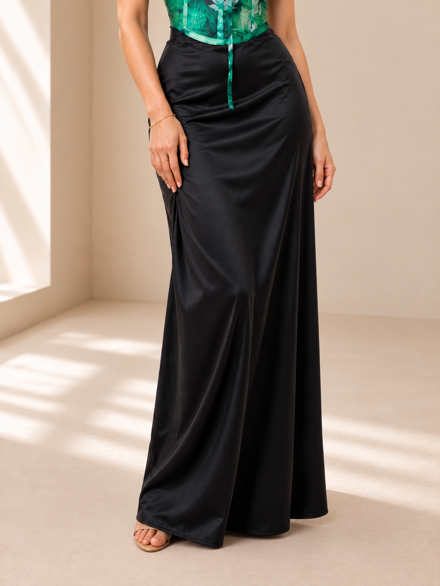 Lunelle Satin Skirt