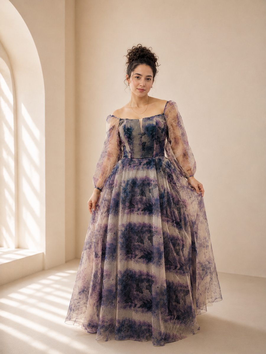 Violet Reverie Corset Gown