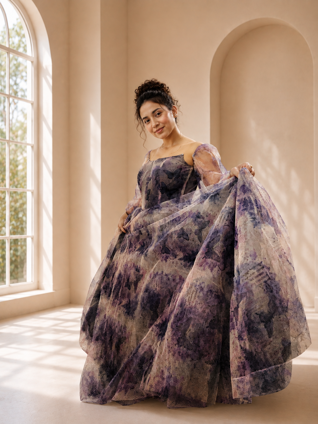 Violet Reverie Corset Gown