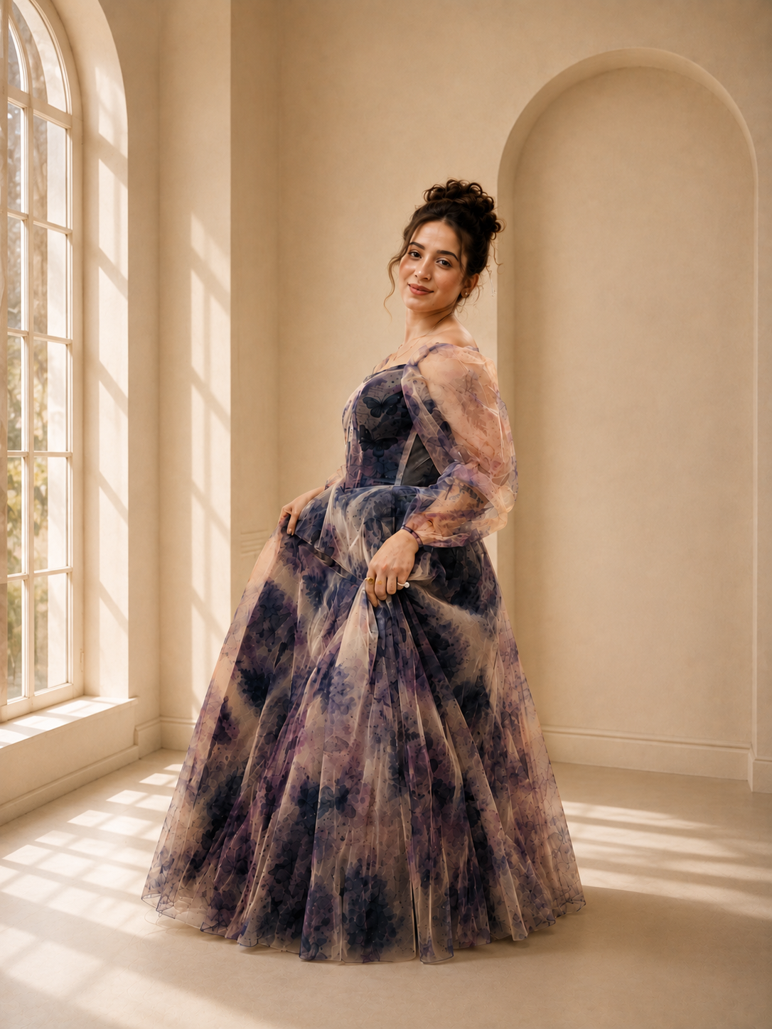 Violet Reverie Corset Gown